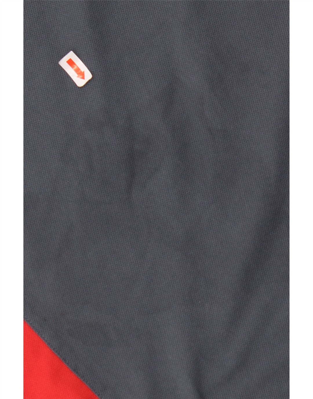 ADIDAS Mens T-Shirt Top Pequeno Cinza Colourblock Poliéster