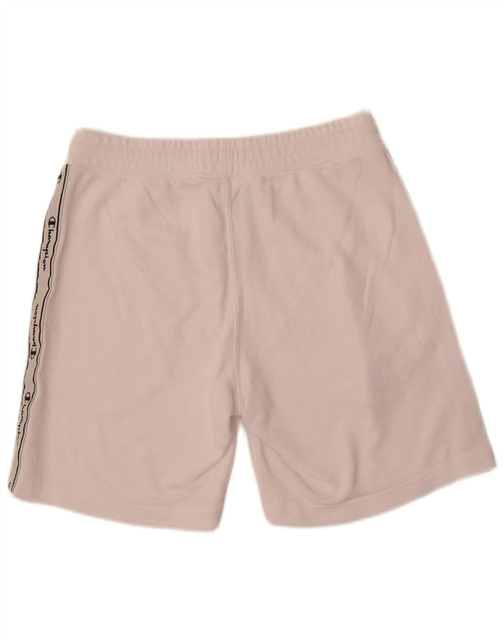Shorts esportivos gráficos masculinos Champion médio algodão branco