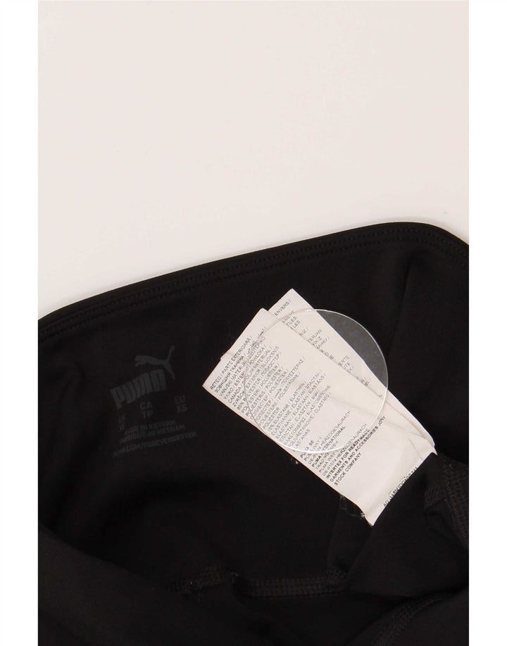 Leggings Puma Feminino UK 6 XS Preto Poliéster Manchado