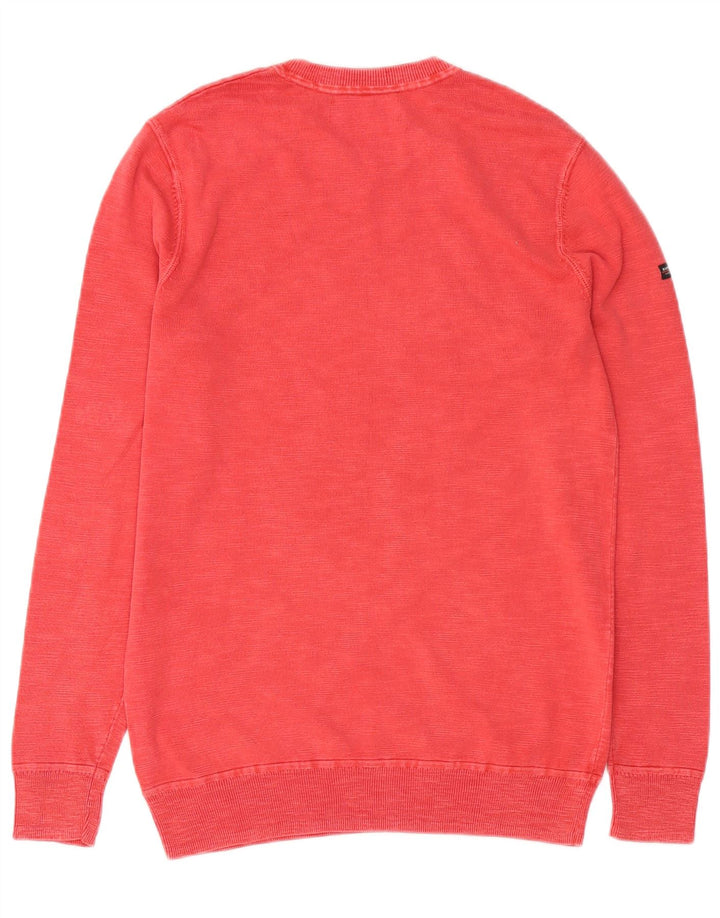 SUPERDRY moletom masculino jumper pequeno algodão vermelho