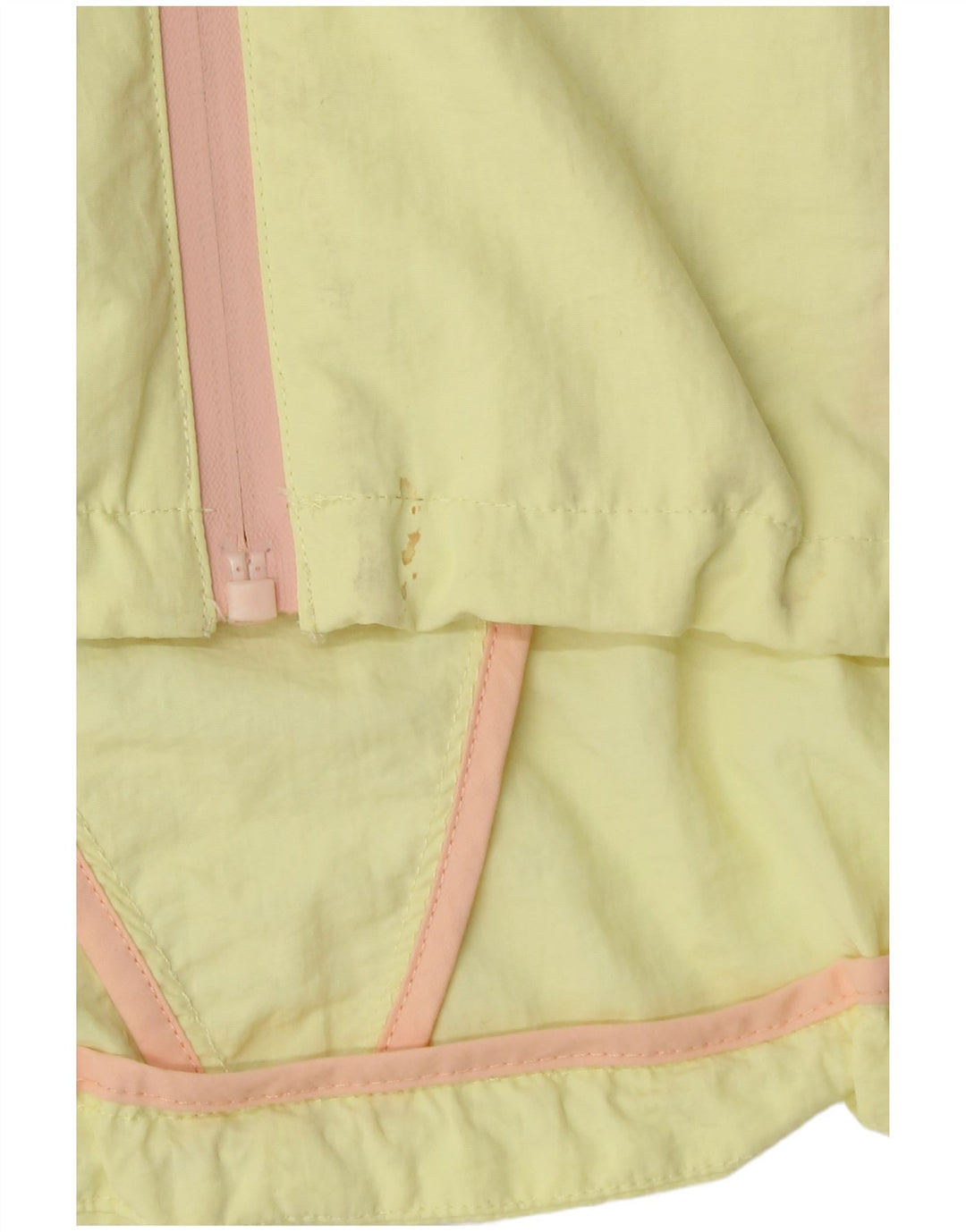 Jaqueta corta-vento feminina Zara com capuz e corte grande, Reino Unido 16, grande, amarelo