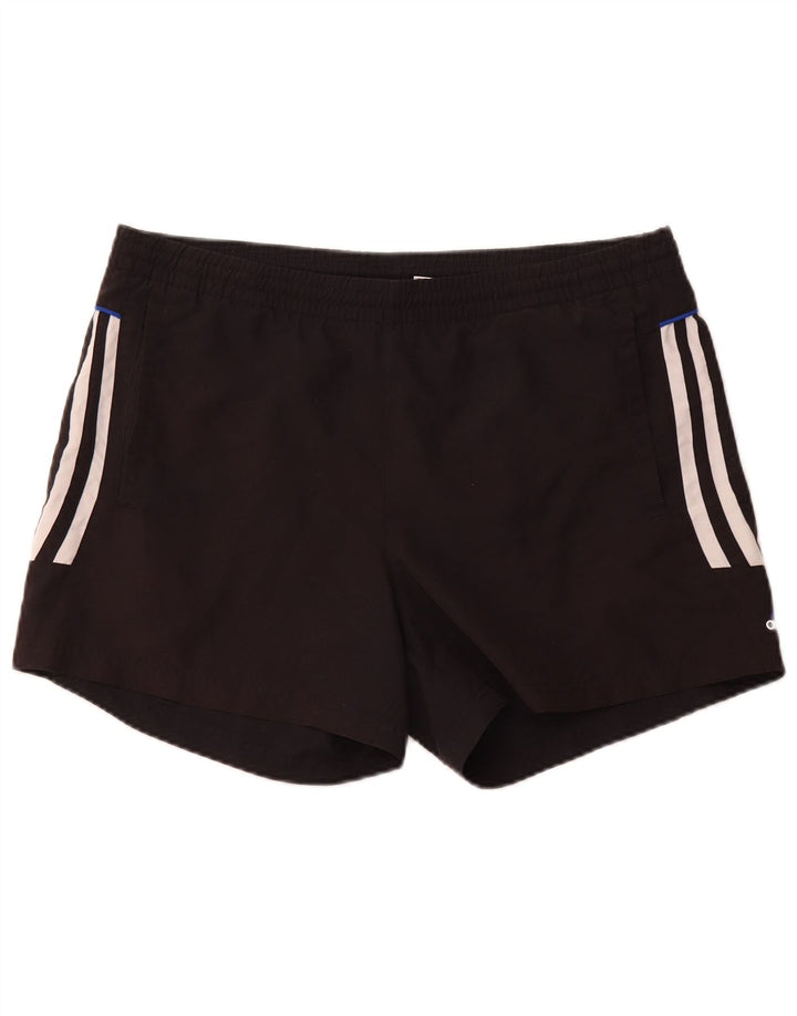Shorts esportivos masculinos Adidas grande poliéster preto