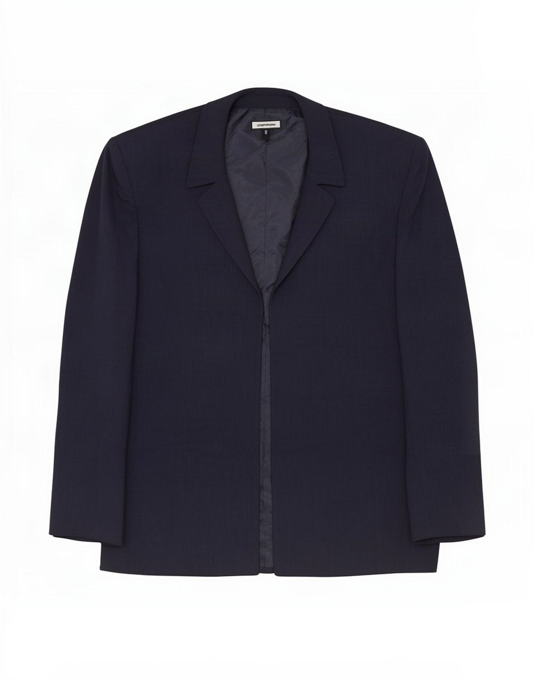 Jaqueta Blazer Feminina Marks & Spencer Reino Unido 14 Grande Azul Marinho Poliéster