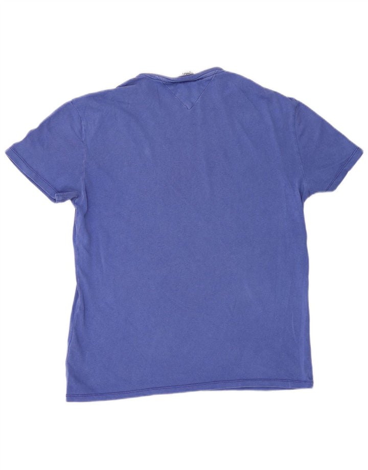 Camiseta masculina Tommy Hilfiger top pequeno azul