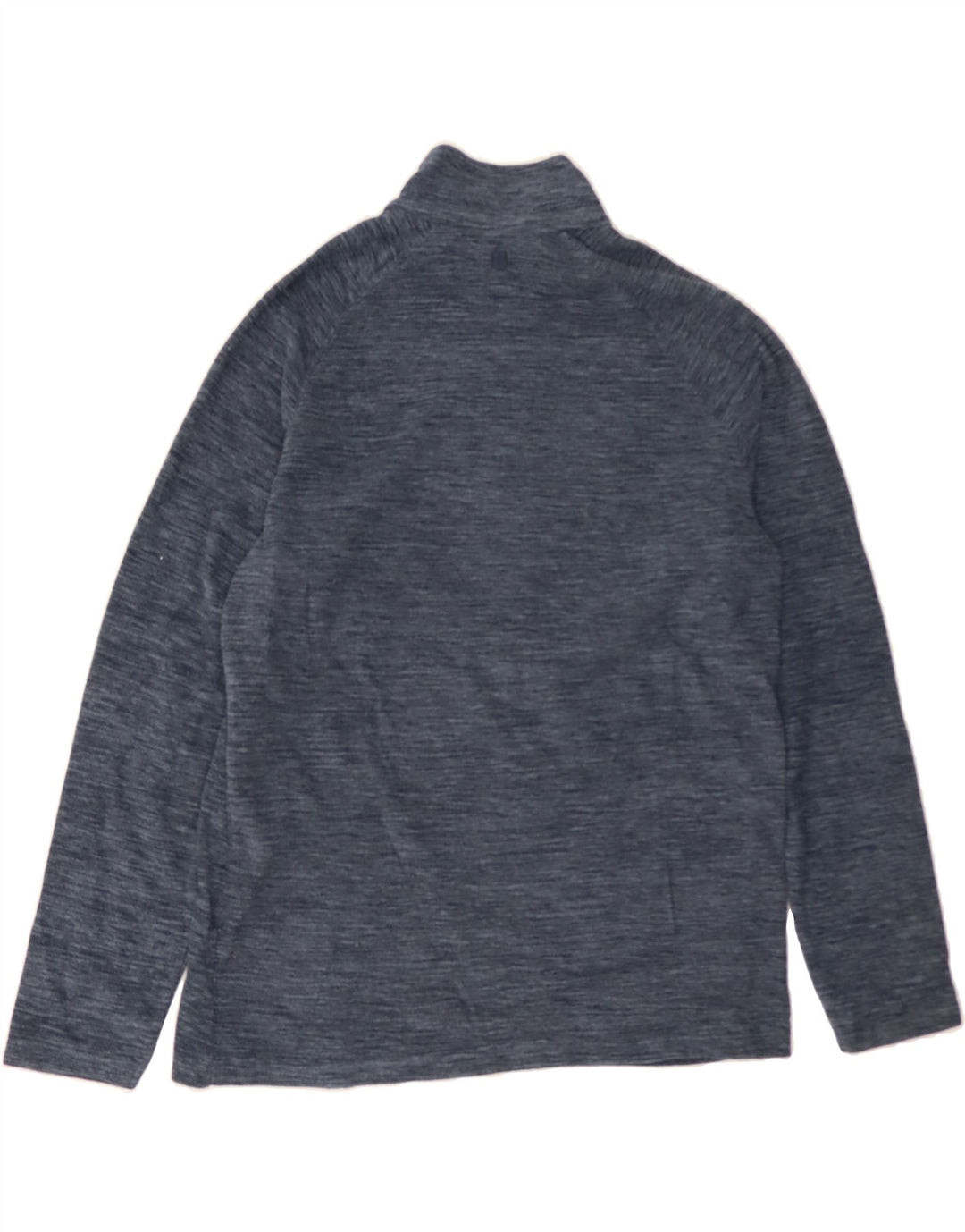 MOUNTAIN WAREHOUSE Mens Zip Neck Fleece Jumper Large Navy Blue Flecked Vintage Mountain Warehouse and Second-Hand Mountain Warehouse from Messina Hembry 
