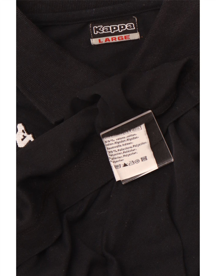 Camisa polo masculina KAPPA XL algodão preto