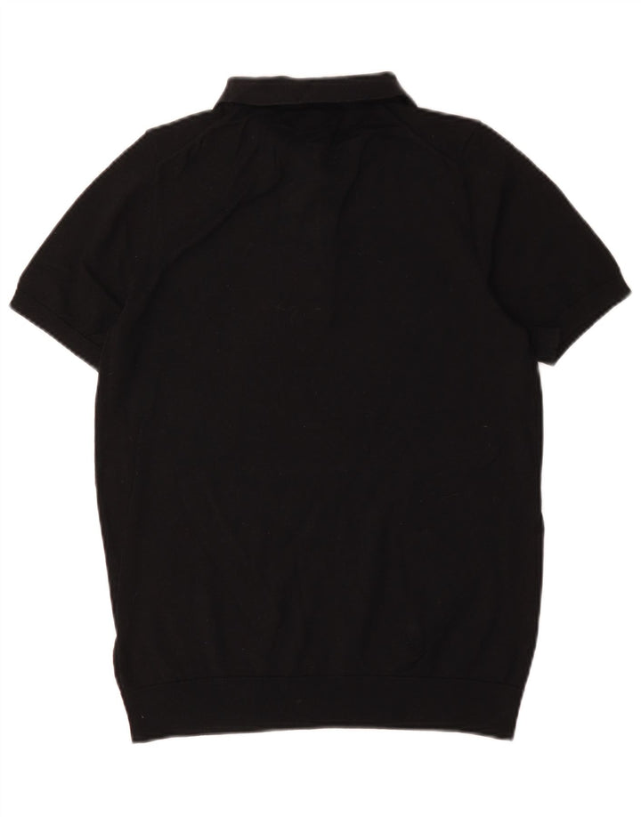 Camisa pólo autograph masculina Marks & Spencer pequena de algodão preto