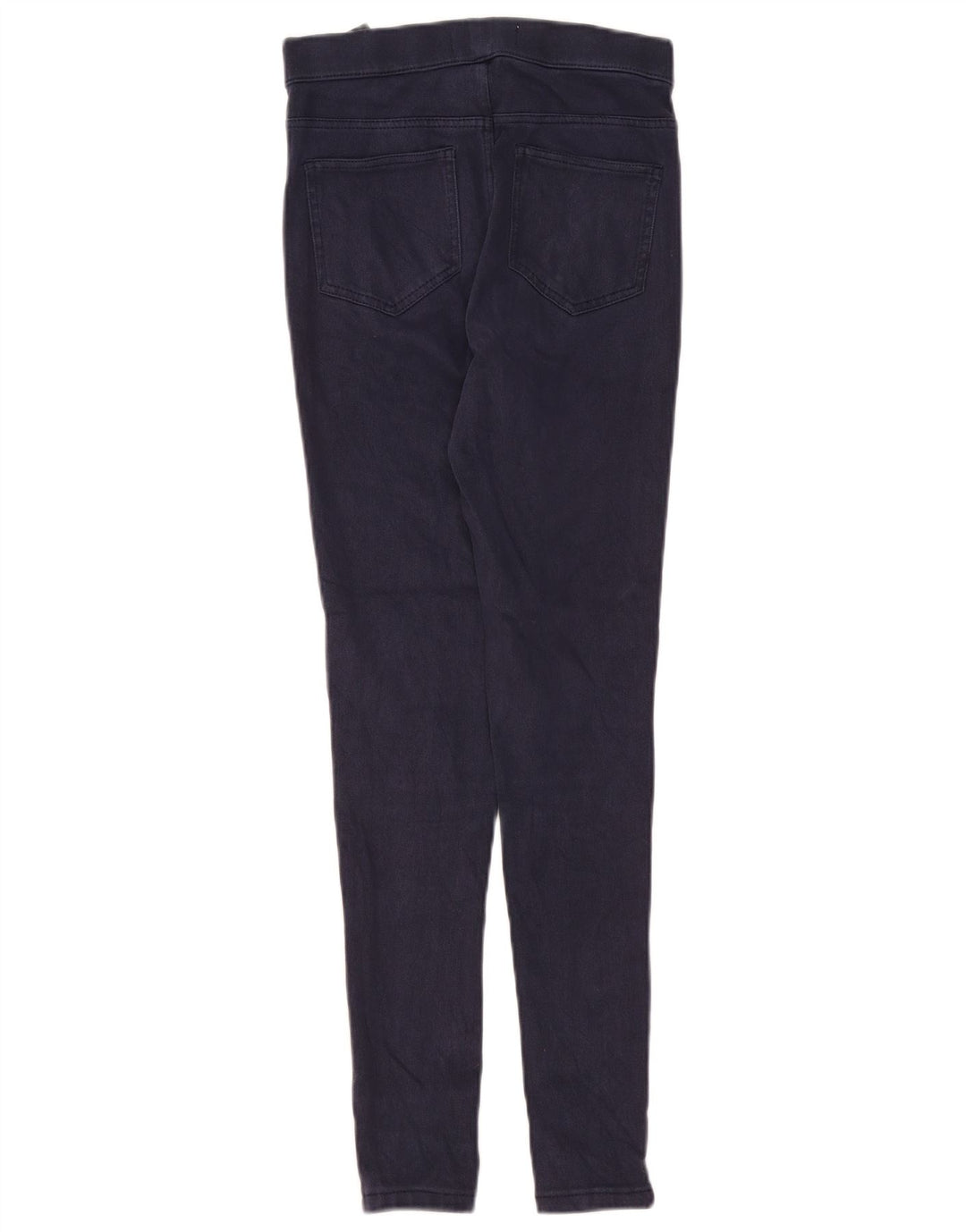 Calça casual feminina MARKS & SPENCER UK 8 pequena W26 L27 azul marinho