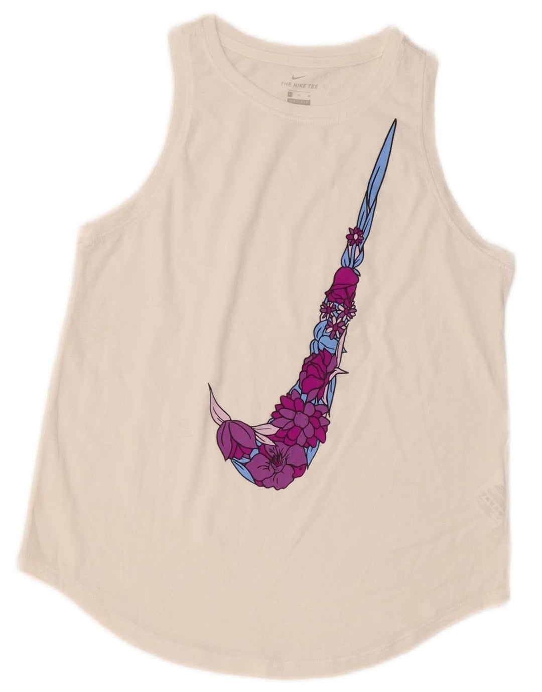 Colete gráfico NIKE para meninas Dri Fit 13-14 anos XL branco poliéster