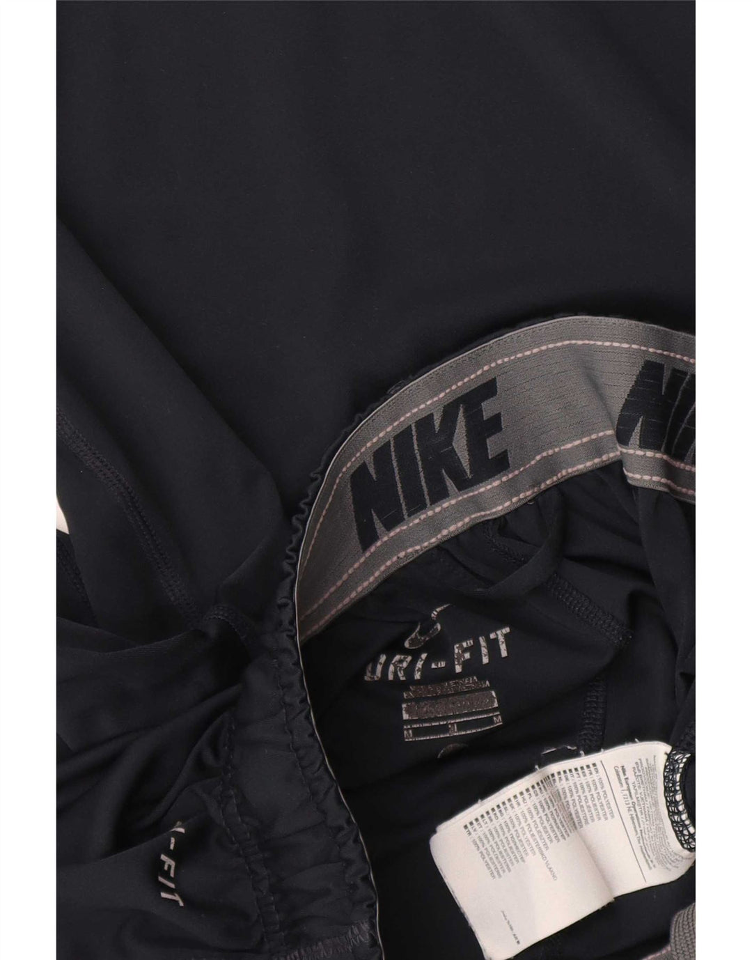 Shorts esportivos femininos Nike Dri Fit UK 14 médio azul marinho poliéster