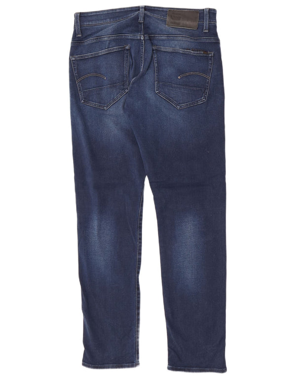 G-Star Masculino 3301 Slim Jeans W31 L32 Azul Algodão