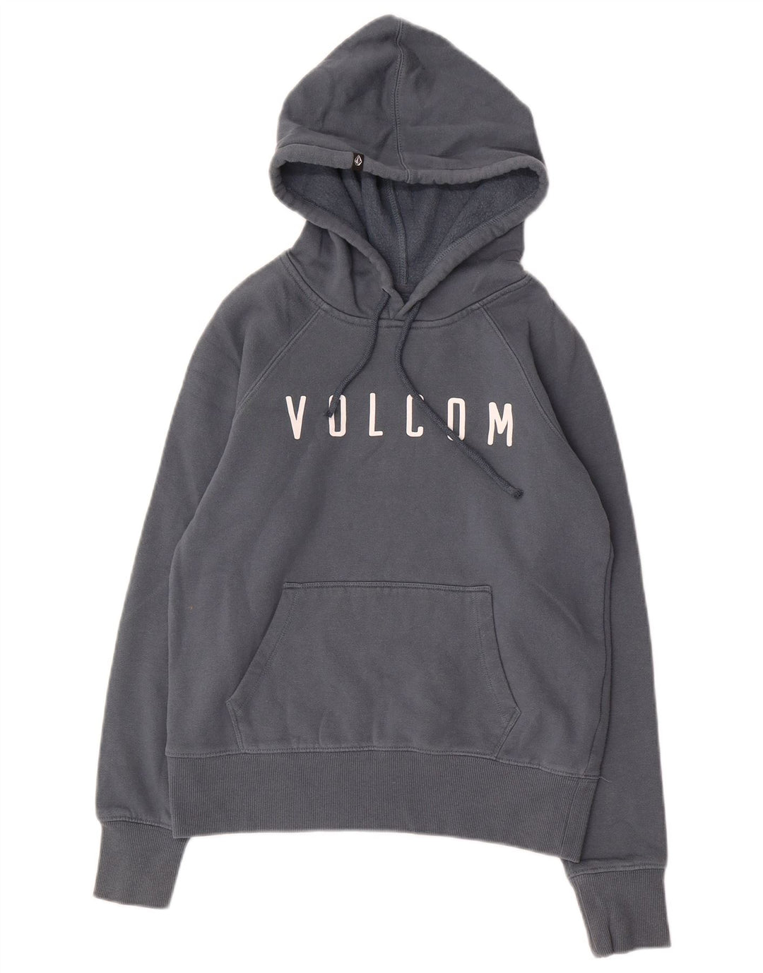 VOLCOM Boys Graphic Jumper com capuz 7-8 anos XS algodão cinza