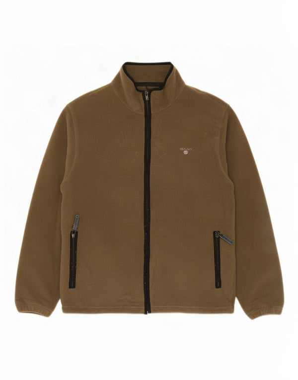 Jaqueta masculina de lã Gant UK 38 poliéster cáqui médio
