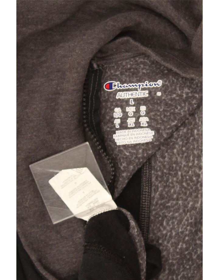 CHAMPION Suéter feminino cropped UK 16 grande bloco cinza