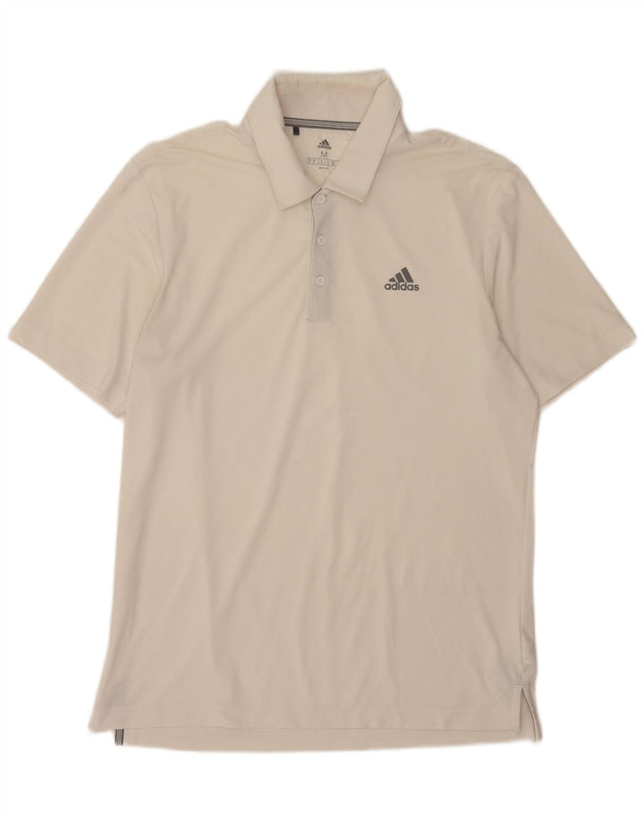 Camisa Polo Masculina Adidas Médio Poliéster Branco
