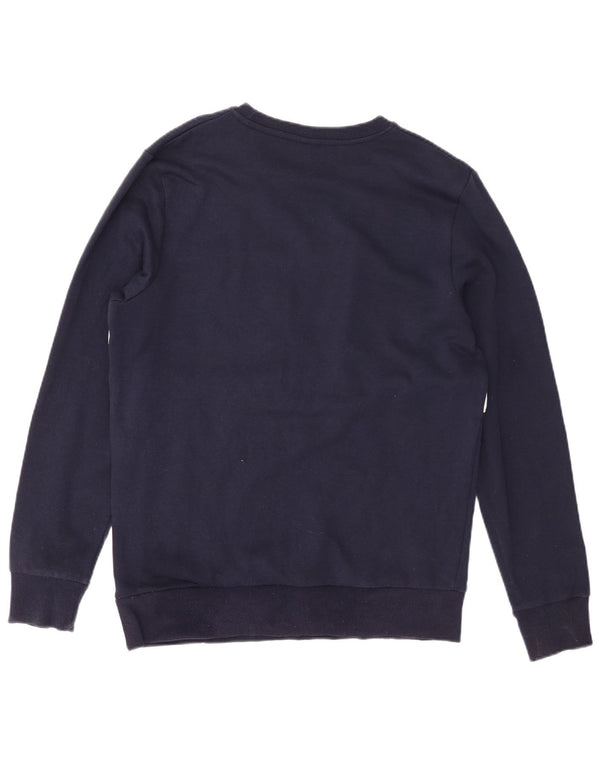 Jack & Jones moletom gráfico masculino jumper grande bloco colorido azul marinho