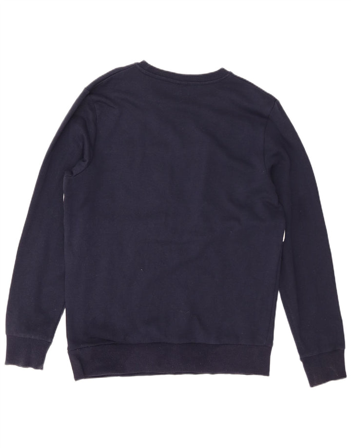 Jack & Jones moletom gráfico masculino jumper grande bloco colorido azul marinho