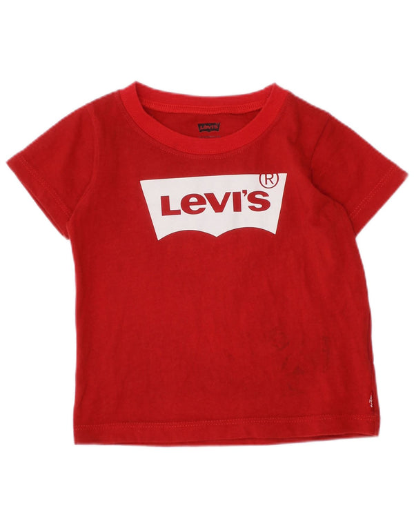 Camiseta gráfica LEVI'S Baby Boys 12-18 meses algodão vermelho