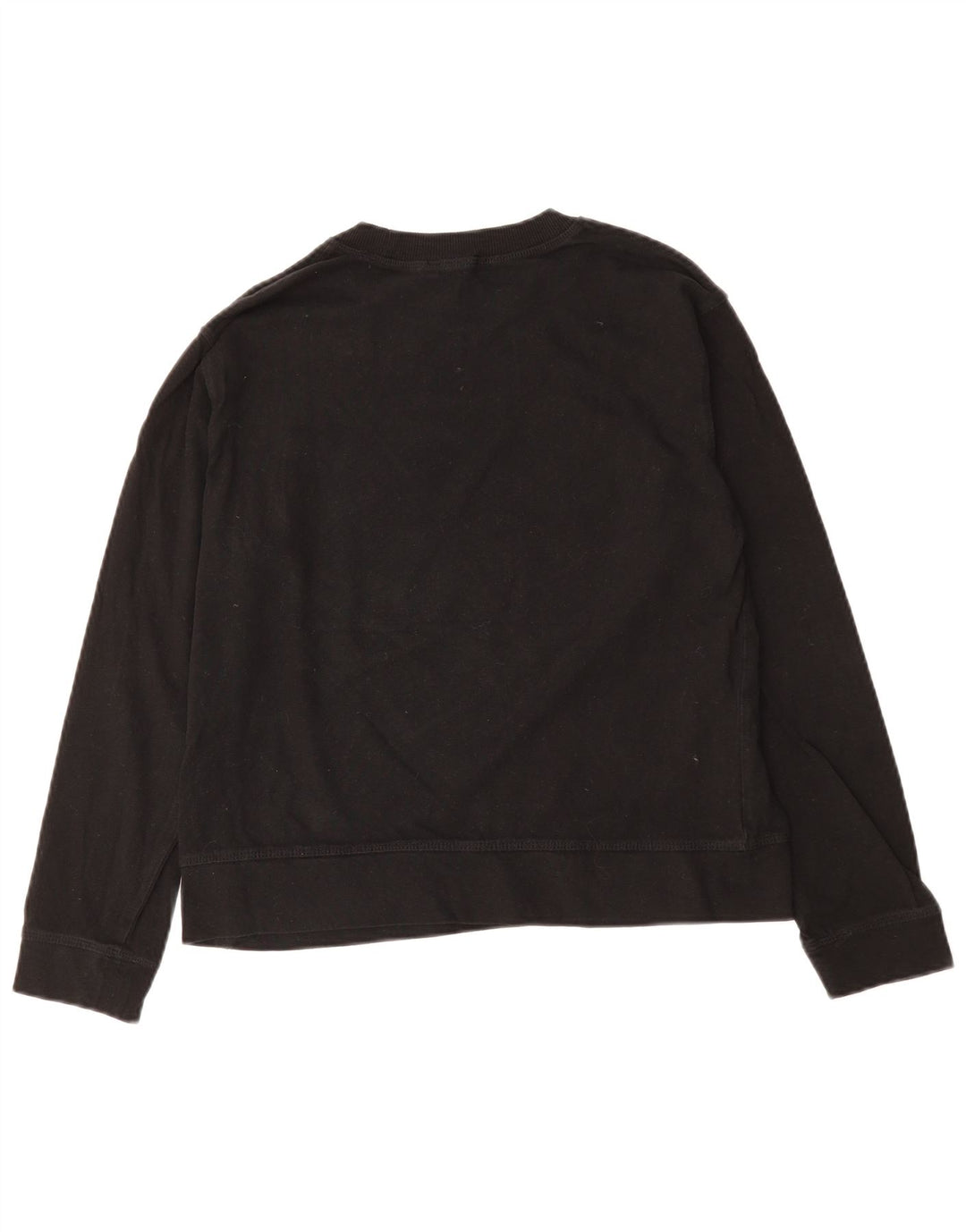 ZARA moletom feminino cropped UK 14 médio algodão preto