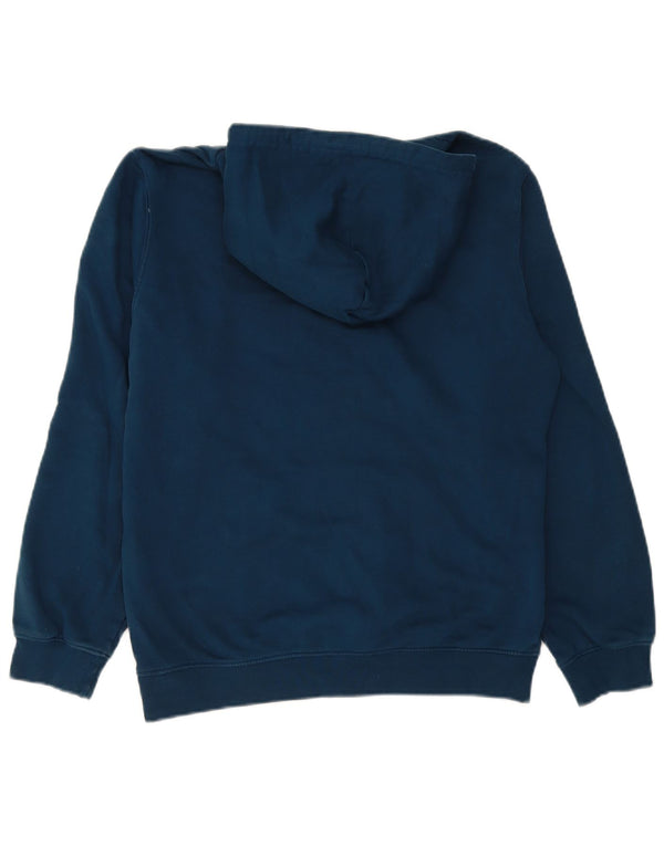 Jumper com capuz gráfico masculino Champion médio azul marinho algodão