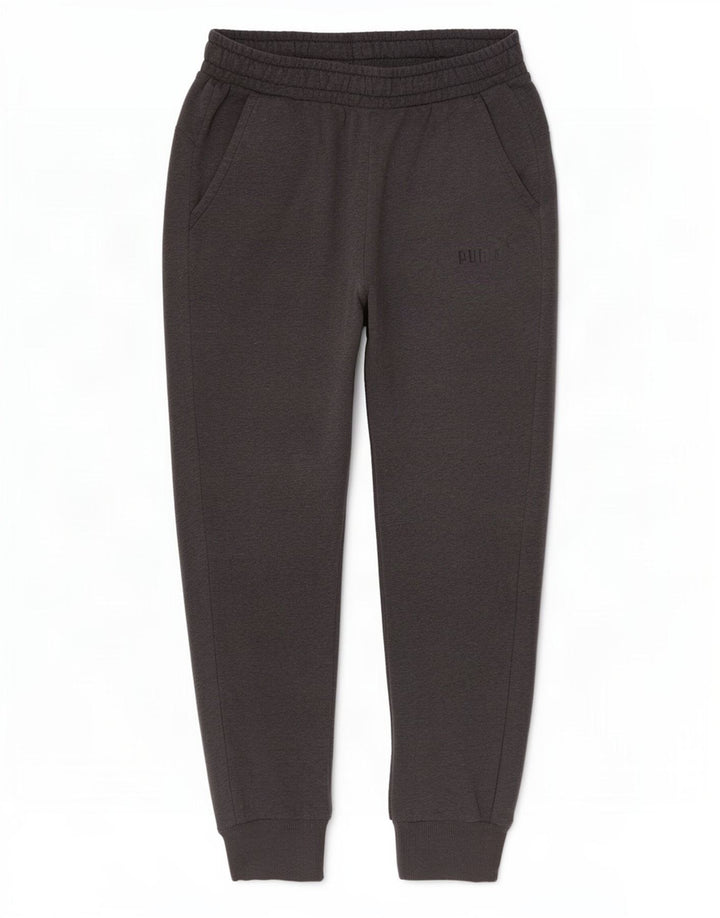 Calça de treino masculina Puma Joggers cinza médio algodão