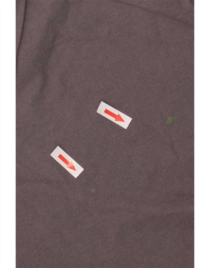 Nike Mens Camiseta Top Pequeno Algodão Cinza