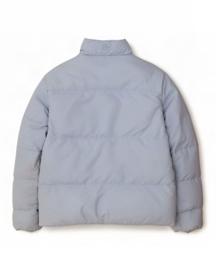 Jaqueta acolchoada feminina UK 12 da Crew Clothing poliéster azul médio