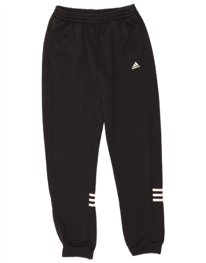 Adidas meninos calças de treino joggers 13-14 anos preto poliéster