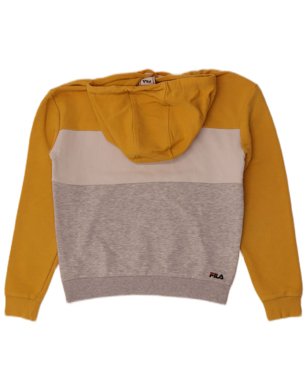 Fila feminino gráfico moletom com capuz UK 6 XS multicolorido bloco colorido