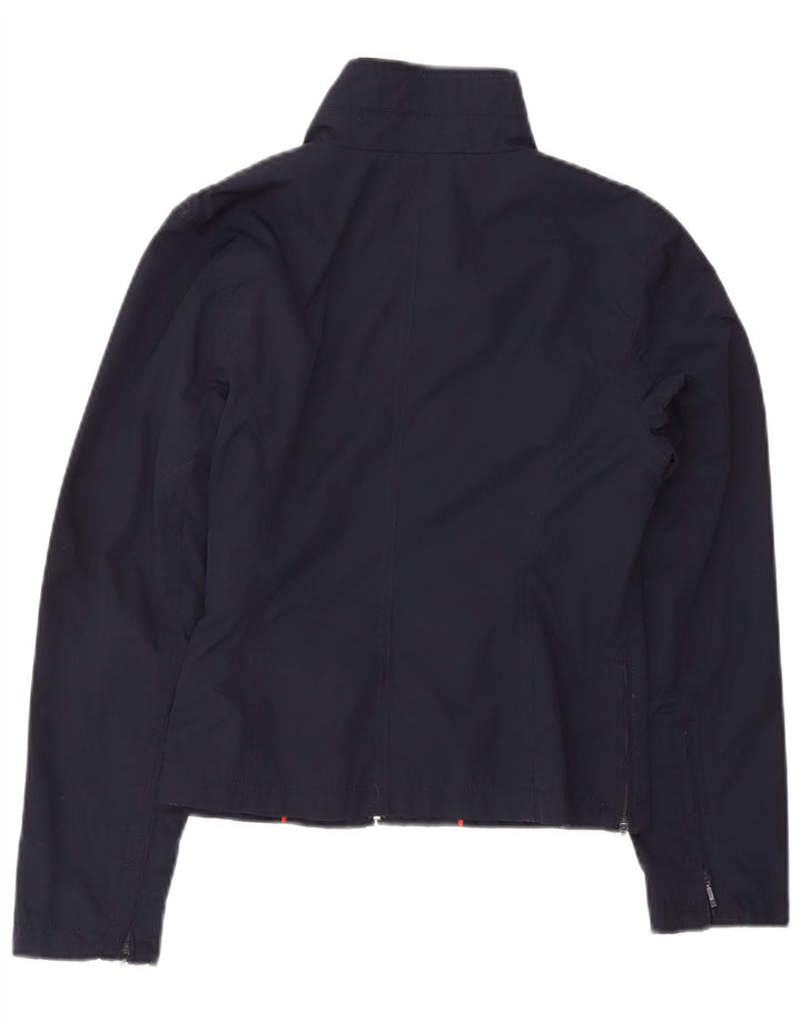 Jaqueta bomber feminina Tommy Hilfiger Reino Unido 12 poliéster azul marinho médio