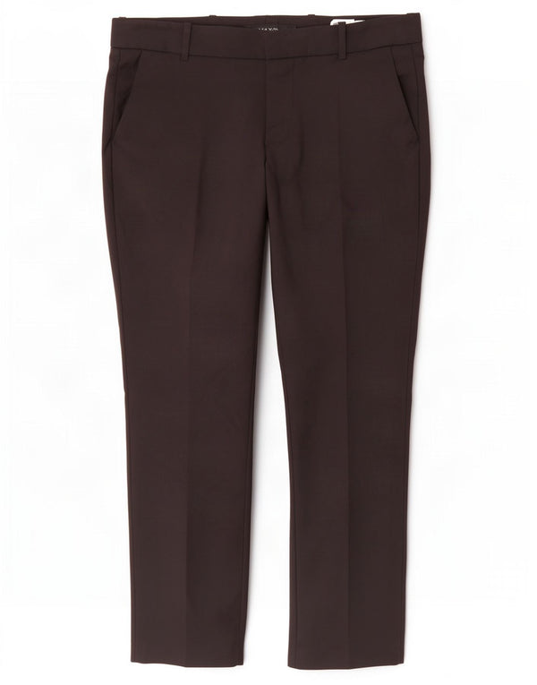 Calça Chino reta feminina Zara grande W30 L28 algodão preto