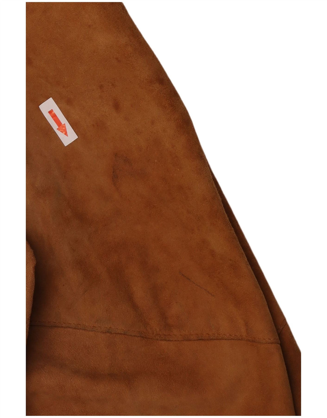 Jaqueta bomber masculina vintage de camurça UK 38 marrom médio