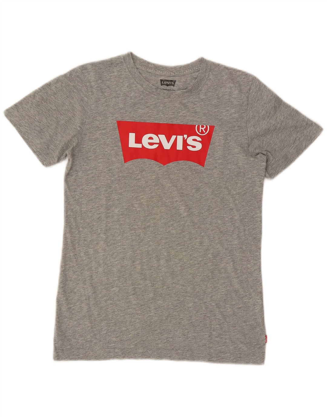Camiseta Levi's Meninos Graphic 13-14 Anos Cinza Salpicado