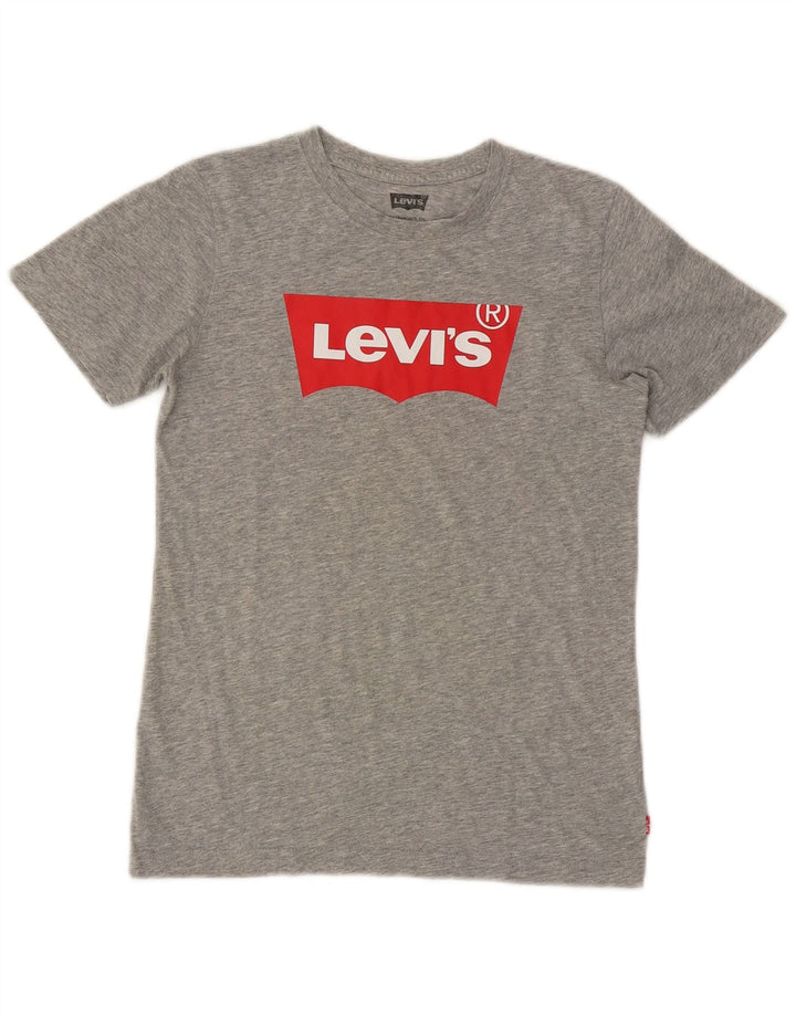 Camiseta Levi's Meninos Graphic 13-14 Anos Cinza Salpicado