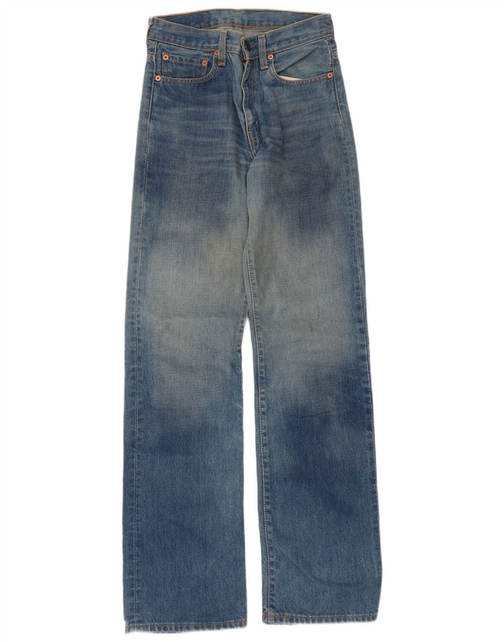 Jeans masculino de cintura alta Levi's W28 L34 azul algodão