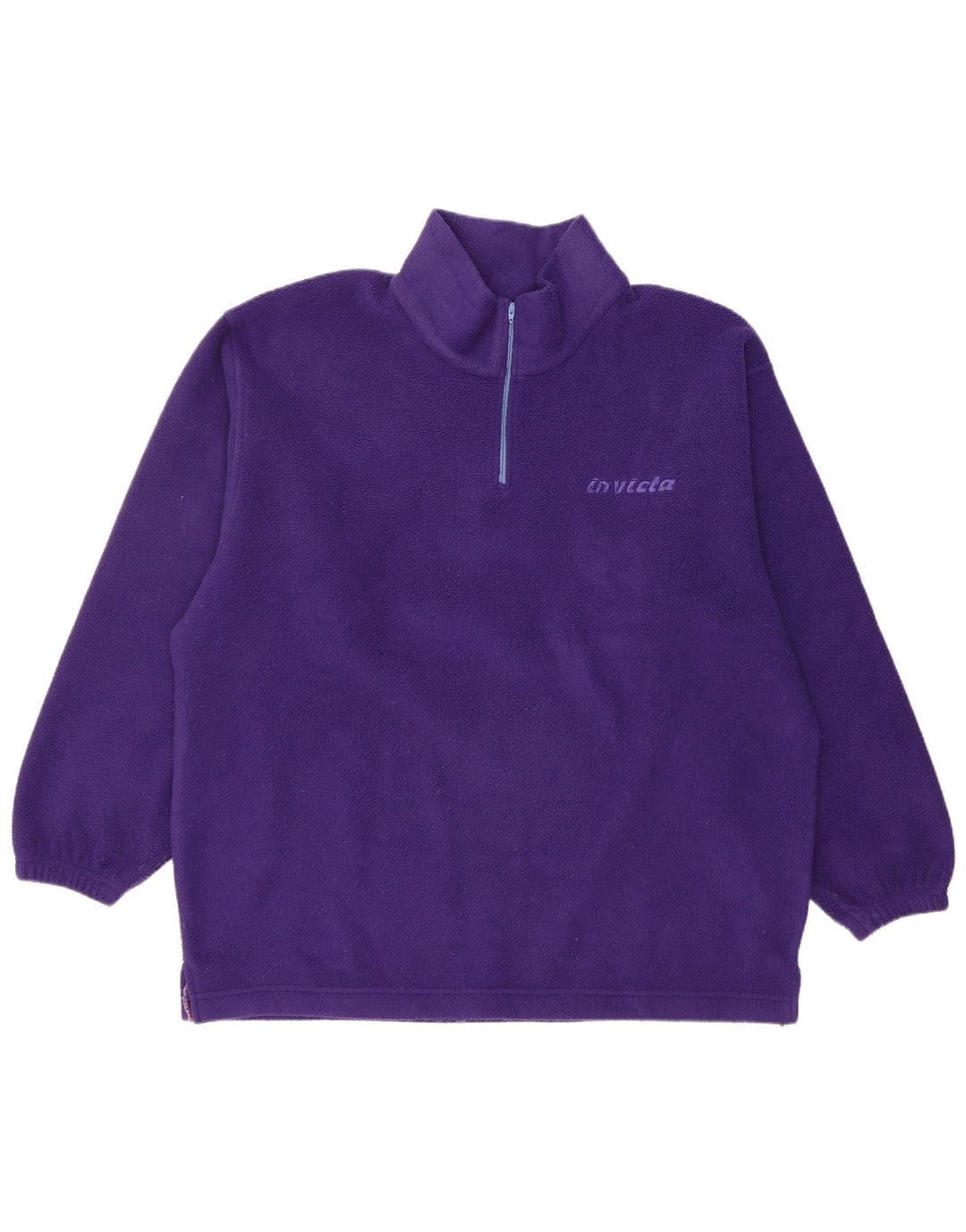 Suéter de lã masculino Invicta com zíper e ajuste solto em poliéster roxo médio