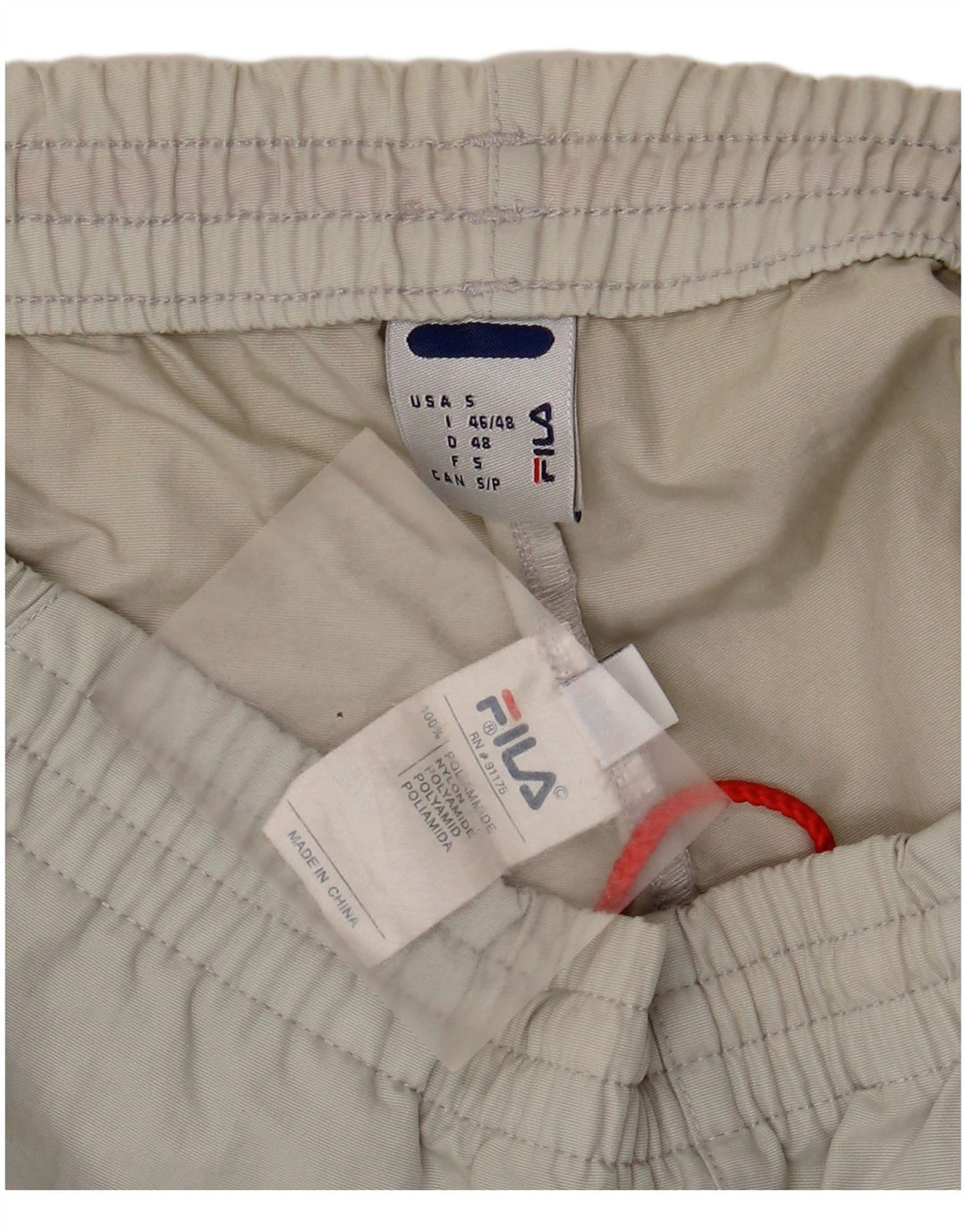 Fila Mens Sport Shorts Pequeno Cinza Poliamida