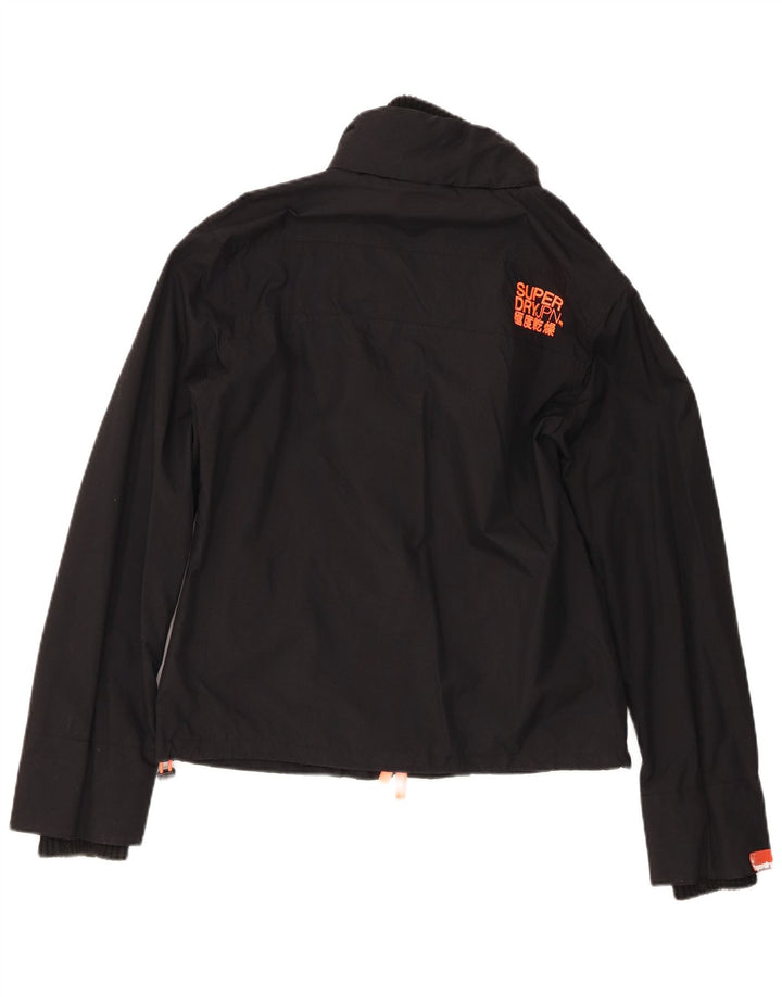 Jaqueta de chuva feminina Superdry The Windcheater UK 14 grande nylon preto