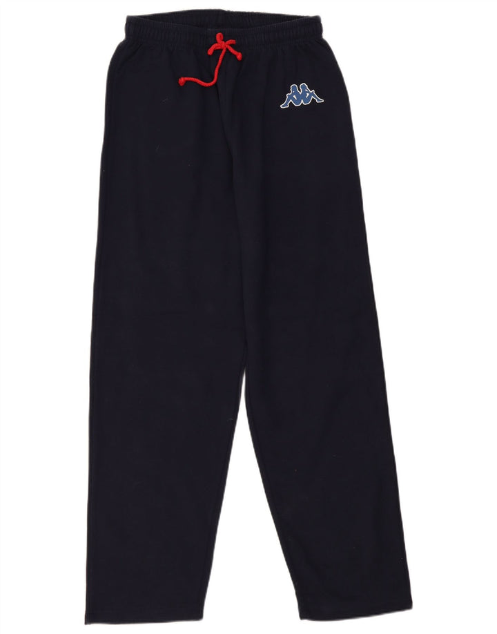 Calça de treino masculina Kappa de algodão azul marinho médio