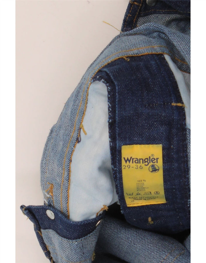 Macacão masculino WRANGLER jeans reto W29 L36 algodão azul marinho
