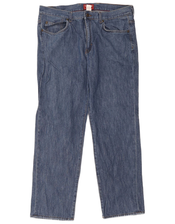 Calça jeans reta masculina Chaps W36 L30 algodão azul