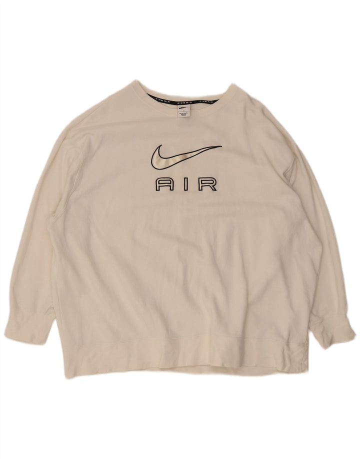 Moletom gráfico oversized Nike masculino 3XL algodão branco