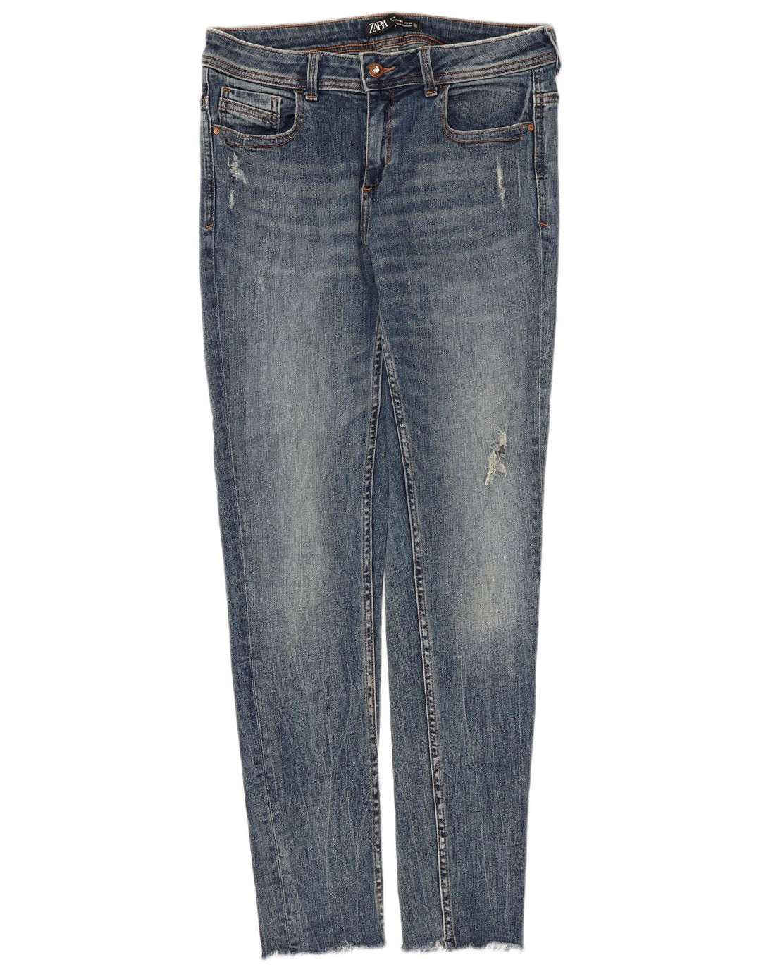 Calça jeans skinny feminina Zara EU 40 médio W30 L28 azul