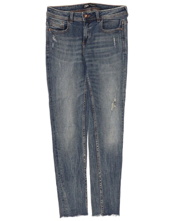 Calça jeans skinny feminina Zara EU 40 médio W30 L28 azul