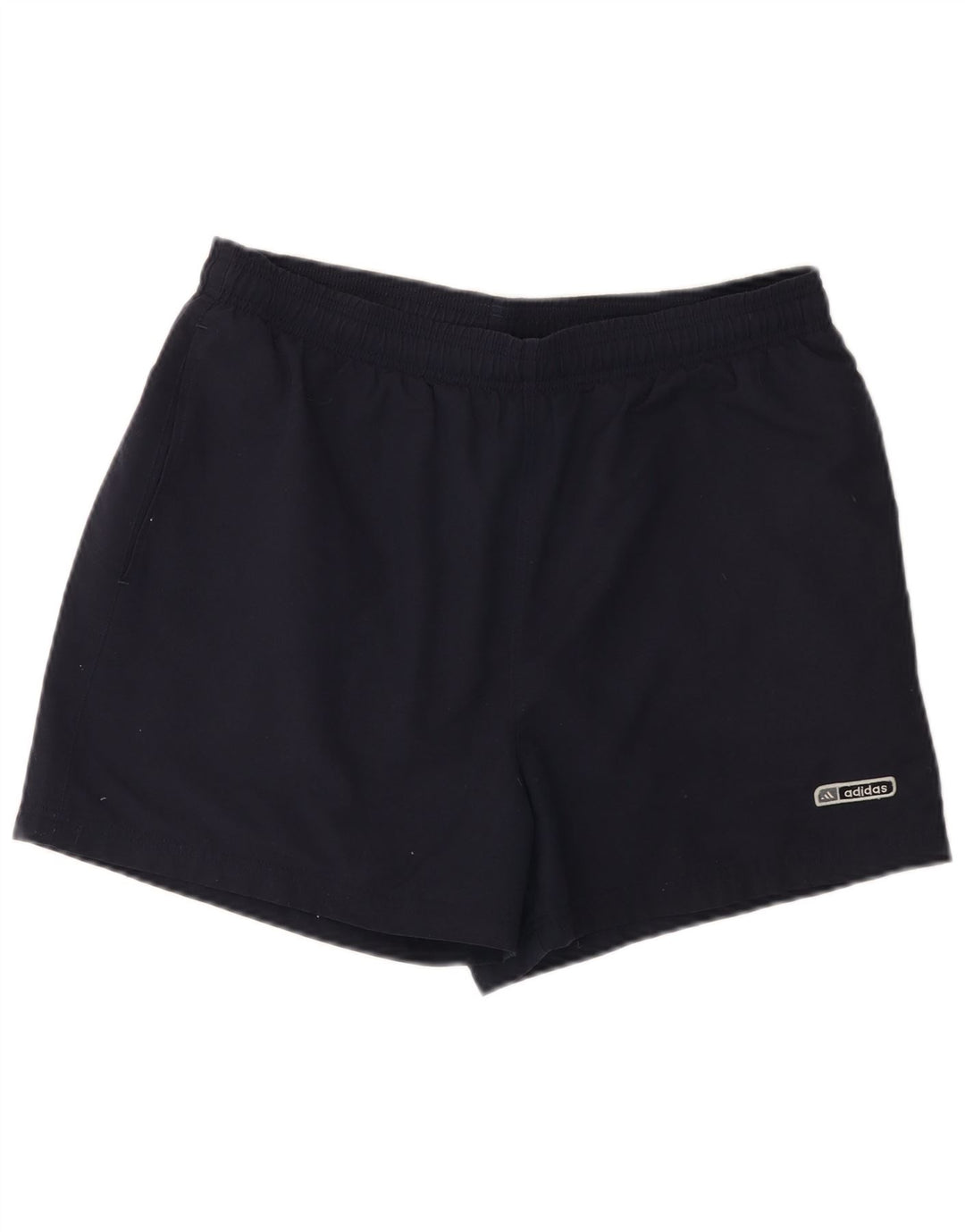 Shorts esportivos masculinos Adidas grandes poliéster azul marinho