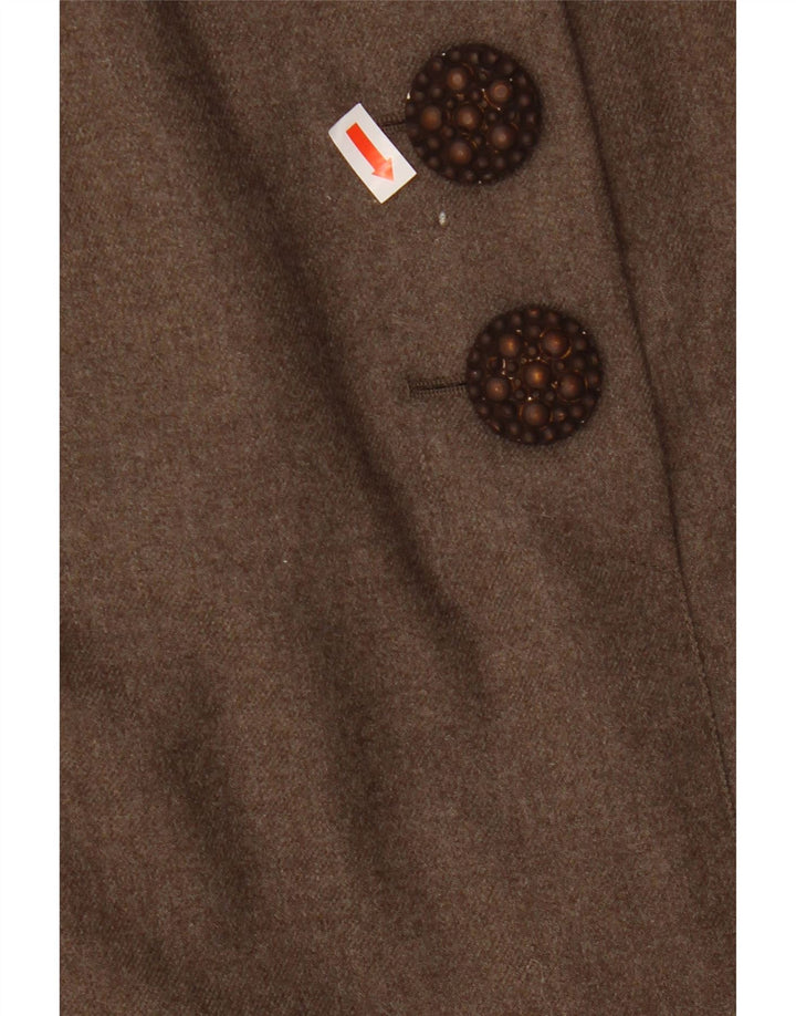Saia lápis feminina VINTAGE W28 marrom médio