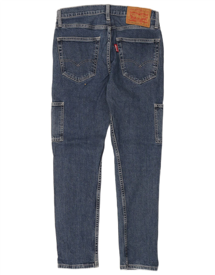 LEVI'S Masculino 502 Cargo Tapered Jeans W29 L30 Azul Algodão