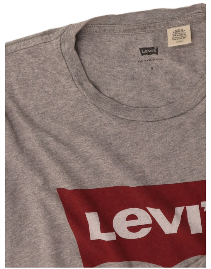 Camiseta gráfica masculina LEVI'S pequena cinza