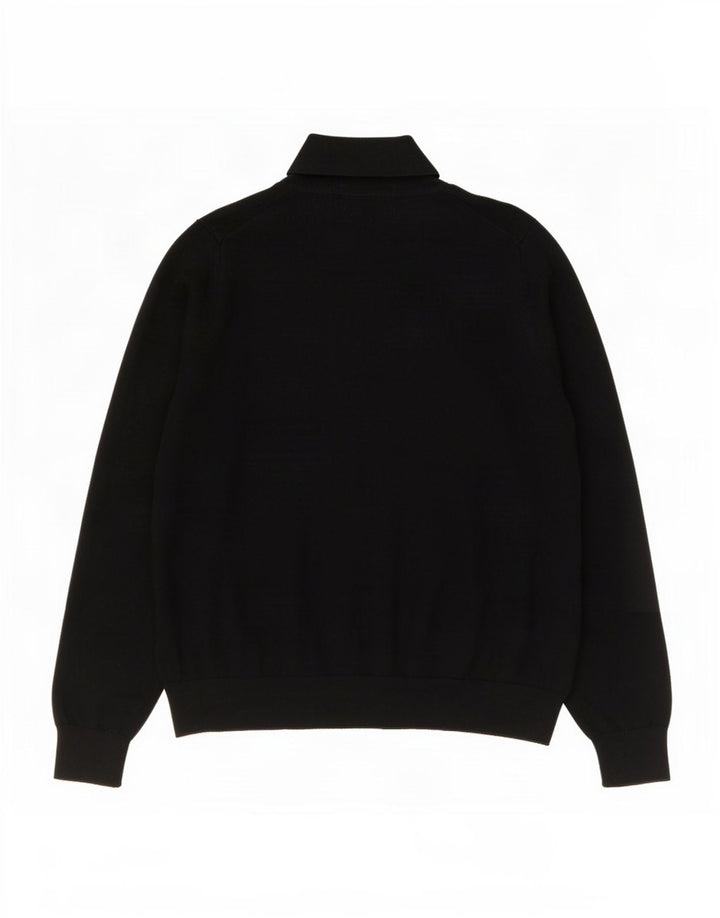 Suéter feminino Marks & Spencer com gola redonda Reino Unido 16 grande lã preta