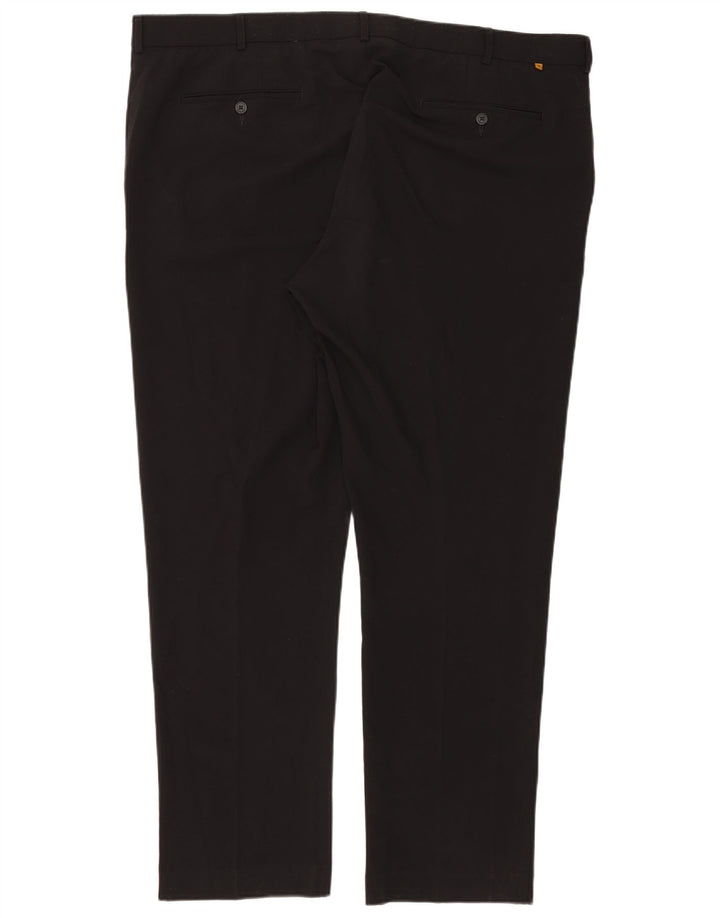 Calça masculina Farah de terno reto W46 L33 poliéster preto